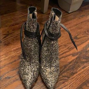 Jimmy Choo Glitter Ankle Boots size 7